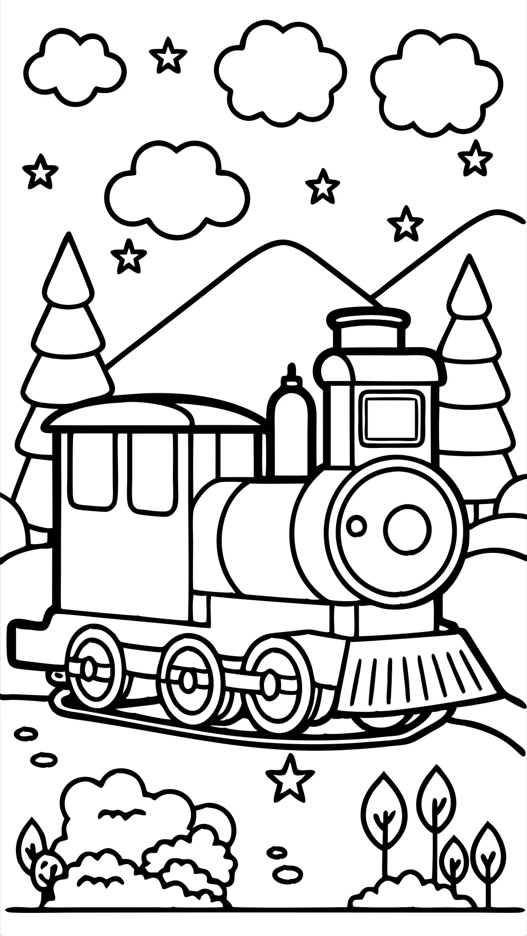 coloriages de train